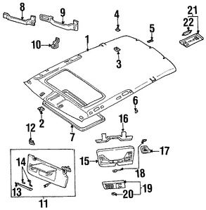 Foto de Lente de luz de mapa Original para Volvo V70 Volvo S70 Volvo C70 Marca VOLVO Nmero de Parte 9169518