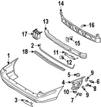 Foto de Tuerca de barra de impacto de parachoque  Original para Volvo V70 Volvo XC70 Volvo S80 Volvo S60 Volvo XC90 Marca VOLVO Nmero de Parte 985976