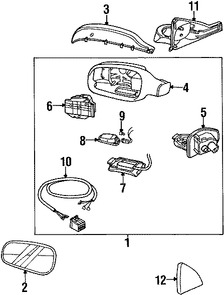 Foto de Sensor de Temperatura Ambiental Original para Volvo V70 Volvo XC70 Volvo S80 Volvo S60 Marca VOLVO Nmero de Parte 31104010