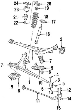 Foto de Soporte Brazo Control Suspension Original para Volvo C70 Volvo S70 Volvo V70 Volvo 850 Marca VOLVO Nmero de Parte 9200189