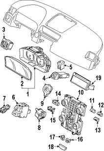 Foto de Perilla de Radio Original para Volvo C70 Volvo C30 Marca VOLVO Nmero de Parte 8697157