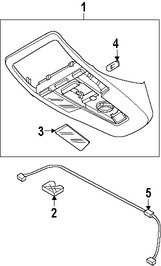 Foto de Consola Central Original para Volvo C70 2008 2009 Marca VOLVO Nmero de Parte 30721176