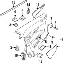 Foto de Switch de Bloqueo de la Perta Original para Volvo C70 Marca VOLVO Nmero de Parte 30632933