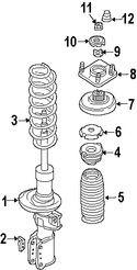 Foto de Tapa Puntal De Suspensin Original para Volvo S60 Marca VOLVO Nmero de Parte 30760086