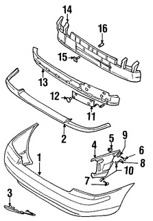 Foto de Barra de impacto de parachoque Original para Volvo S60 2001 2002 2003 2004 Marca VOLVO Nmero de Parte 9484006