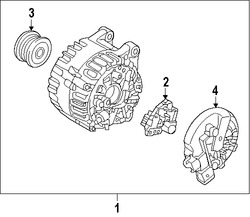 Foto de Polea del Alternador Original para Volvo S60 Cross Country Volvo S60 Volvo S90 Volvo S80 Volvo XC90 Marca VOLVO Nmero de Parte 31480228