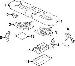 Foto de Almohadilla Calentadora de Asiento Original para Volvo S60 Volvo S60 Cross Country Marca VOLVO Nmero de Parte 30761376