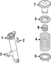 Foto de Muelle Helicoidal Original para Volvo S60 Volvo S60 Cross Country Volvo V60 Volvo V60 Cross Country Marca VOLVO Nmero de Parte 31262908