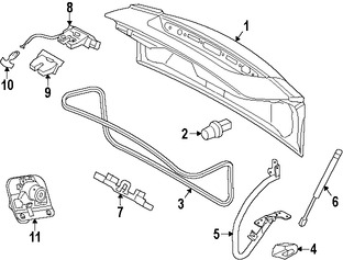 Foto de Bisagra de puerta del maletero Original para Volvo S60 Volvo S60 Cross Country Marca VOLVO Nmero de Parte 31349172