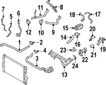 Foto de Manguera de Rebose Refrigerante de Motor Original para Volvo S80 2007 2008 2009 2010 Marca VOLVO Nmero de Parte 31293479