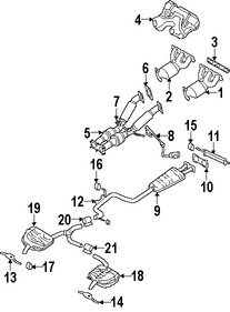 Foto de Mltiple de Escape con Convertidor Cataltico Original para Volvo S80 Volvo XC70 Volvo V70 Volvo Marca VOLVO Remanufacturado Nmero de Parte 36000214