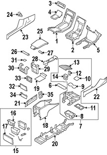 Foto de Consola Central Original para Volvo S80 Volvo XC70 Volvo V70 Marca VOLVO Nmero de Parte 39811273