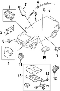 Foto de Airbag de Asiento Original para Volvo S80 Volvo XC70 Volvo V70 Marca VOLVO Nmero de Parte 30715729