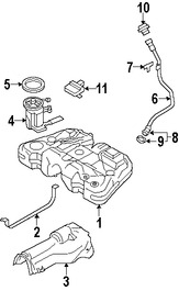 Foto de Soporte Tanque de Combustible Original para Volvo S80 Marca VOLVO Nmero de Parte 31274318