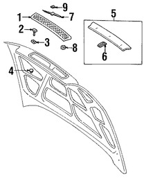 Foto de Tuerca de rejilla Original para Volvo Marca VOLVO Nmero de Parte 968039