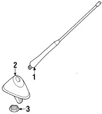 Foto de Base de Antena de Radio Original para Volvo V40 2000 2001 2002 2003 2004 Marca VOLVO Nmero de Parte 30618467