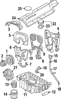 Foto de Tapa de Valvula del Motor Original para Volvo S40 Volvo V40 Marca VOLVO Nmero de Parte 9207618