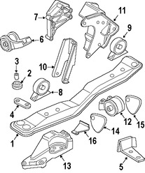 Foto de Montura de Transmisin Automtica Original para Volvo S40 Volvo V40 Marca VOLVO Nmero de Parte 30611143