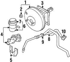 Foto de Vlvula de Control Reforzador de Frenos de Potencia Original para Volvo S40 2000 Volvo V40 2000 Marca VOLVO Nmero de Parte 30889803