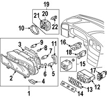 Foto de Bombilla de Panel de Instrumentos Original para Volvo S40 2000 2001 2002 Volvo V40 2000 2001 2002 Marca VOLVO Nmero de Parte 30864008