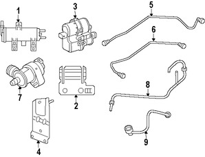 Foto de Solenoide de Purga del Canister Original para Volvo Marca VOLVO Nmero de Parte 8653909