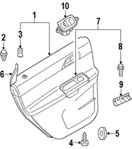 Foto de Panel Interior de Puerta Original para Volvo S40 Volvo V50 Marca VOLVO Nmero de Parte 39812929