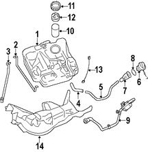 Foto de Soporte Tanque de Combustible Original para Volvo S40 Marca VOLVO Nmero de Parte 8638637