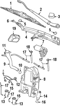 Foto de Varillas de Limpiaparabrisas Original para Volvo XC90 Marca VOLVO Nmero de Parte 8659968