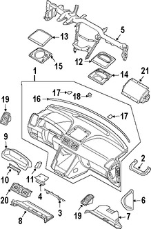 Foto de Cubierta de Panel de Instrumentos Original para Volvo XC90 Marca VOLVO Nmero de Parte 39971647