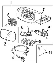 Foto de Motor de retrovisor exterior Original para Volvo XC90 Volvo V70 Volvo XC70 Volvo S60 Volvo S80 Marca VOLVO Nmero de Parte 8659976