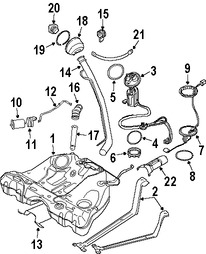 Foto de Lnea de Combustible Original para Volvo XC90 Marca VOLVO Nmero de Parte 8664405