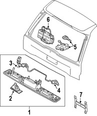 Foto de Manilla Puerta Trasera Original para Volvo XC90 Marca VOLVO Nmero de Parte 31253018