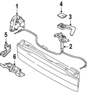 Foto de Manilla de Puerta Posterior Original para Volvo XC90 Marca VOLVO Nmero de Parte 31253054