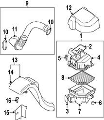 Foto de Arandela de la carcasa del filtro de aire Original para Volvo XC90 Marca VOLVO Nmero de Parte 8671329