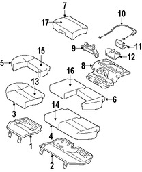 Foto de Bastidor de Asiento Original para Volvo V50 Volvo S40 Marca VOLVO Nmero de Parte 30615667