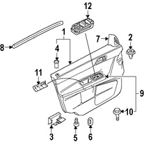 Foto de Panel Interior de Puerta Original para Volvo V50 Volvo S40 Marca VOLVO Nmero de Parte 39806567