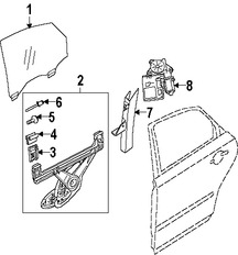 Foto de Cristal de Puerta Original para Volvo V50 Marca VOLVO Nmero de Parte 30716222