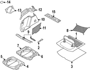 Foto de Panel / guardafango posterior lateral Original para Volvo V50 2008 2009 2010 2011 Marca VOLVO Nmero de Parte 39882087