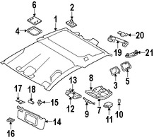 Foto de Interruptor del Techo Corredizo Original para Volvo Marca VOLVO Nmero de Parte 31334507