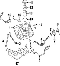 Foto de Sello del Tanque de Bomba de Combustible Original para Volvo C30 2008 2009 2010 2011 2012 2013 Marca VOLVO Nmero de Parte 8621478