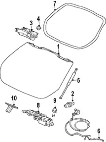 Foto de Soporte de Elevacin del Vidrio Trasero Original para Volvo C30 2008 2009 2010 2011 2012 2013 Marca VOLVO Nmero de Parte 31278323