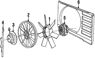 Foto de Embrague del Ventilador Enfriado del Motor Original para Volvo 740 Volvo 780 Marca VOLVO Nmero de Parte 1357433