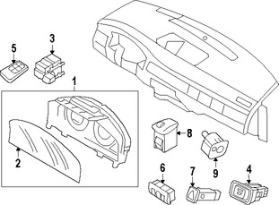 Foto de Panel de Instrumentos Original para Volvo XC70 2008 2009 Volvo V70 2008 2009 Volvo  2010 Volvo S80 2009 Marca VOLVO Nmero de Parte 36002198