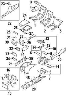 Foto de Consola de Apoyabrazos Original para Volvo XC70 2008 2009 2010 2011 Marca VOLVO Nmero de Parte 39804795