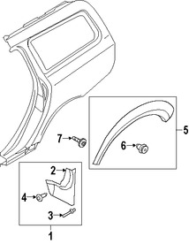 Foto de Guarda lodo Original para Volvo XC70 Marca VOLVO Nmero de Parte 30744143