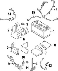 Foto de Bandeja de la batera Original para Volvo Marca VOLVO Nmero de Parte 31299569