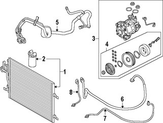 Foto de Manguera de succin Refrigerante Aire Acondicionad Original para Volvo Marca VOLVO Nmero de Parte 31455070