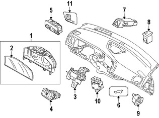 Foto de Panel de Instrumentos Original para Volvo V60 Cross Country 2017 Volvo V60 2017 2016 Volvo S60 2016 Marca VOLVO Nmero de Parte 36011392