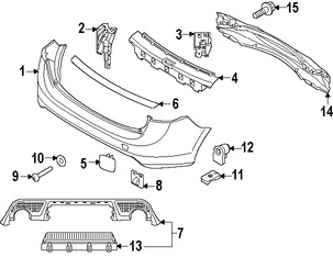 Foto de Cubierta del parachoques Original para Volvo V60 2015 2016 Marca VOLVO Nmero de Parte 39814595