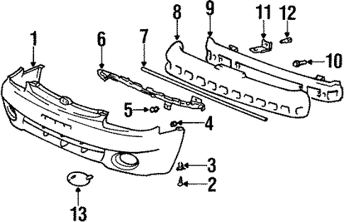 Foto de Absorbedor de impacto de gomaespuma del parachoque para Hyundai Accent 1998 1999  ORIGINAL parte# 86520-22350